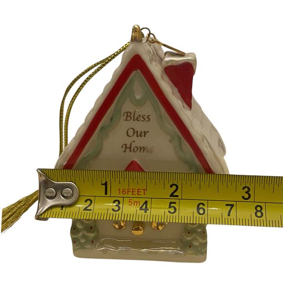 NWT Lenox "Bless Our Home" Christmas ornament "2010" - Holiday Cardinal Ceramic - Picture 15 of 16